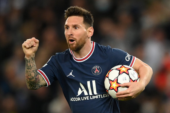 Lionel Messi scored two goals, including the decisive penalty, in PSG’s come-from-behind win over Leipzig.