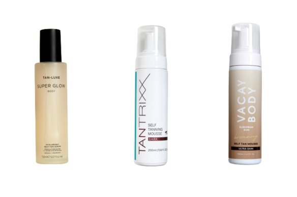 Tan-Luxe Super Glow Serum, $59.Tantrixx Self Tanning Mousse, $30. Vacay Body Self Tan Mousse, $30.