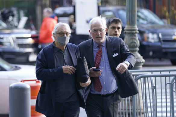 Robert De Niro at Manhattan federal court.