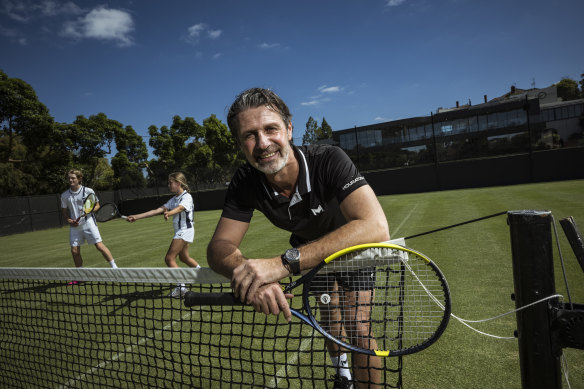 Tennis coach Patrick Mouratoglou at Royal South Yarra on Thursday.