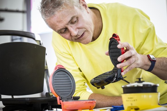 Neil McMahon found the mini waffle maker to be the clear winner of the mini gadget series.