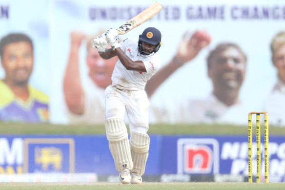 Kamindu Mendis played well on day three of the second Test.