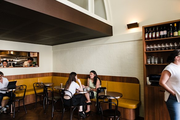 Bistro Tino, like Mosconi next door, dates back to World War II. It leans against World War II-era Nissen huts.