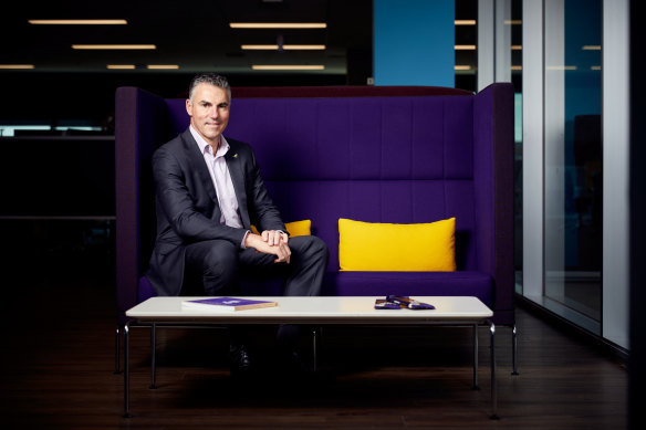 Darren O’Brien, Mondelez International president of Australia, New Zealand and Japan in his Melbourne office.