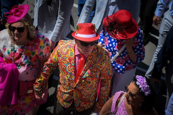A splash of colour at the races.