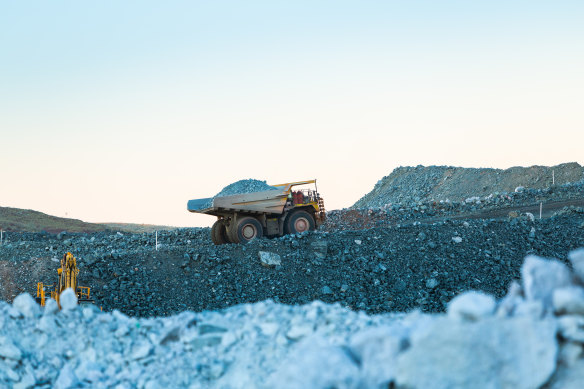 The Pilbara Minerals lithium mine in Pilgangoora, Western Australia.