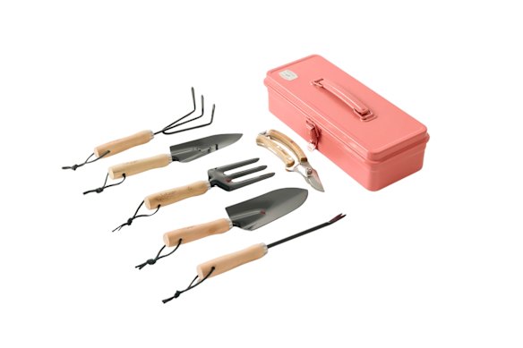 “Giving Garden Set” consists of six gardening tools in a lockable steel toolbox, $110.