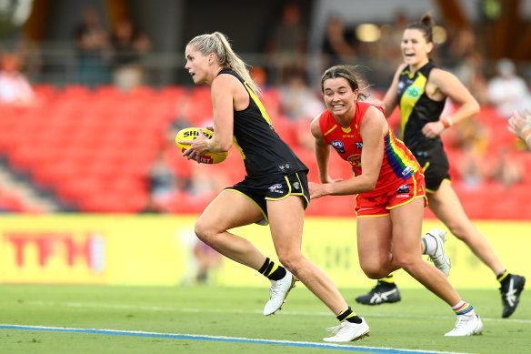 Katie Brennan on the run. 