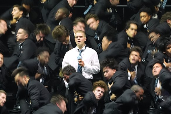 Yung Lean performed Storm II towards the end of the ceremony.