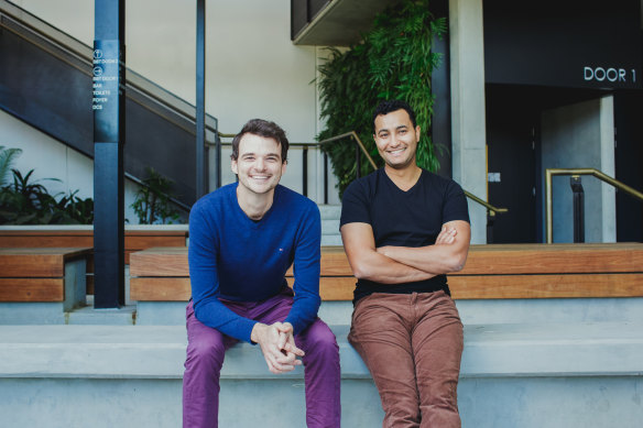 Muval co-founders James Morrell and Mahdi Chardi.