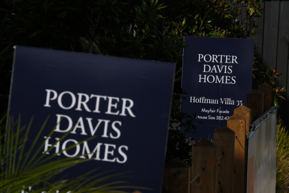 Porter Davis is not the only builder trapped on fixed-price contracts with its customers.
