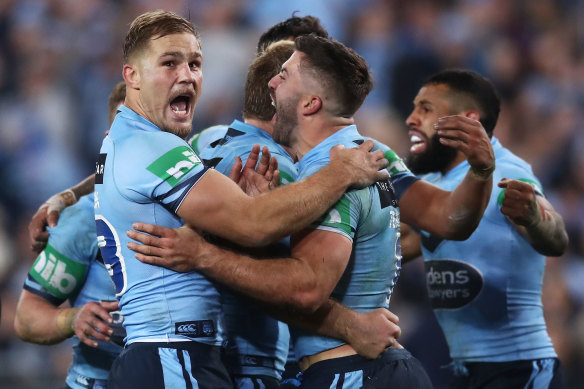 Jack de Belin playing for NSW in 2018.