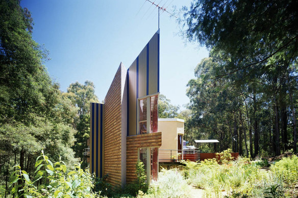 Athan House in Monbulk, on the outskirts of Melbourne, circa 1986.