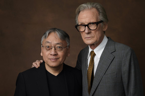 Kazuo Ishiguro and Bill Nighy at the 95th Academy Awards Nominees Luncheon.