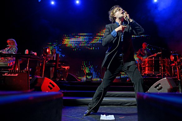 Jarvis Cocker throws himself onto the stage with almost no hesitation