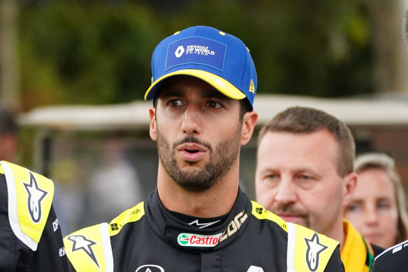 Daniel Ricciardo was withdrawn from a sponsor and media appearance on Wednesday over coronavirus fears.