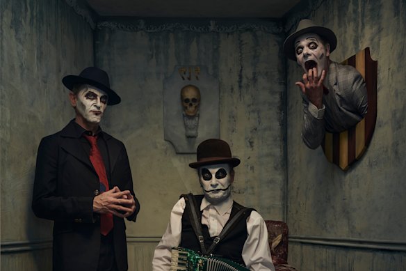 The group’s grotesque outfits and ghoulish makeup have grown more and more elaborate over time.