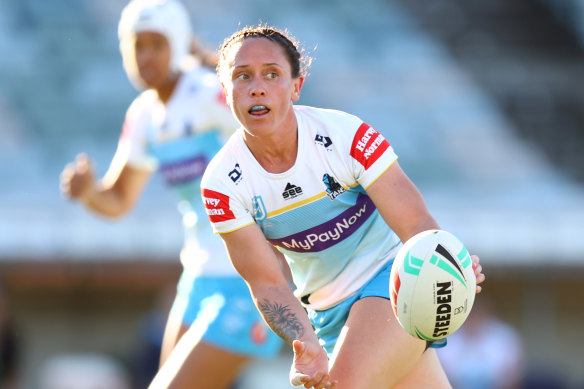 Brittany Breayley-Nati opened the scoring for the Titans on Sunday to further push her Dally M claims.