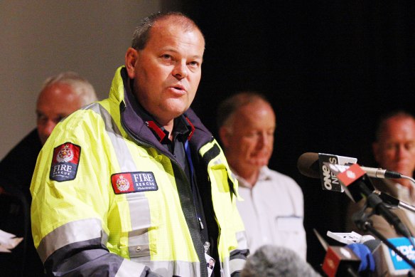 NSW Fire and Rescue Commissioner Paul Baxter was working as a senior commander in the New Zealand Fire Service during the Christchurch earthquake in 2011. 