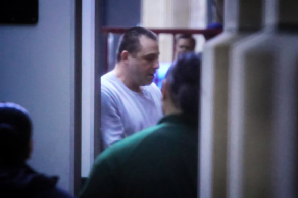 Ricardo Barbaro arrives at the Supreme Court in Melbourne on Thursday.