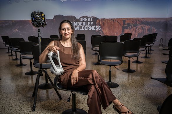 The opening of permanent VR cinemas in some Australian museums is a “precipice moment” for Briege Whitehead, pictured at the WA Maritime Museum.