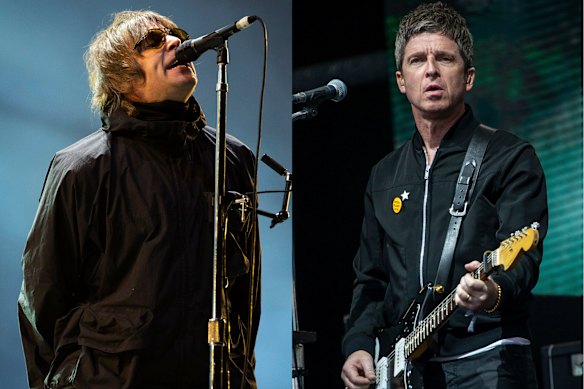 Brothers and Oasis frontmen Liam Gallagher, left, and Noel Gallagher take sibling rivalry to a new level.