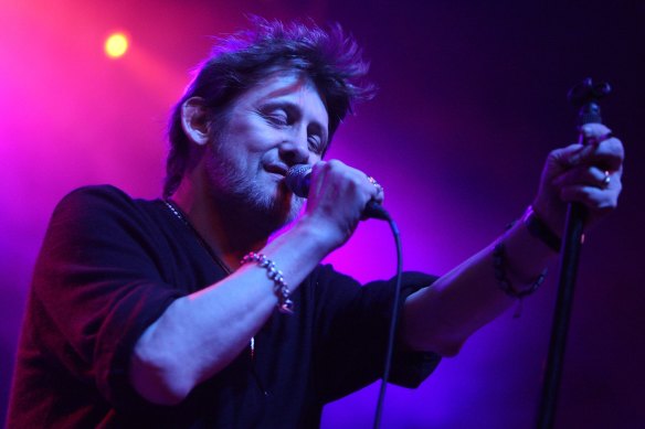 MacGowan on stage in 2009.