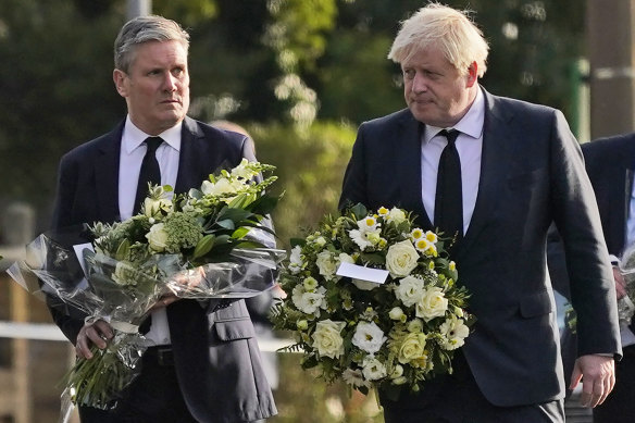 Opposition Leader Sir Keir Starmer and British Prime Minister Boris Johnson pay tribute to David Amess.