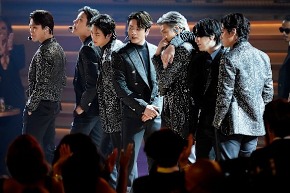 BTS set the bar for K-pop global success, having performed at major events like the Grammys in 2022.