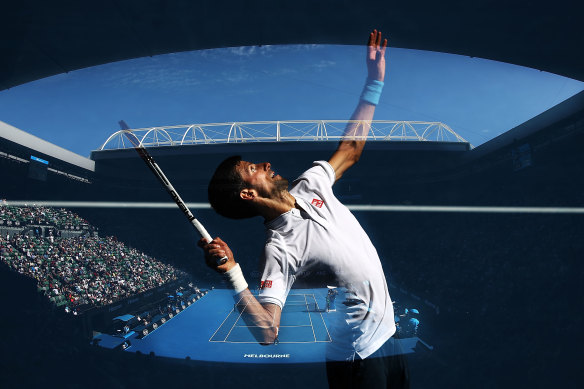 Double exposure: Novak Djokovic has said getting the vaccine should be up to the individual.