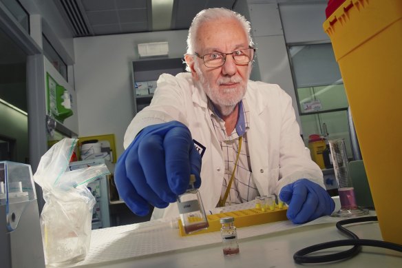 Alex Kotsos at the Victorian Institute of Forensic Medicine.