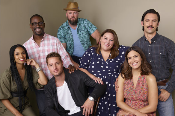 The cast of This Is Us (from left): Susan Kelechi Watson, Sterling K. Brown, Justin Hartley, Chris Sullivan, Chrissy Metz, Mandy Moore and Milo Ventimiglia.