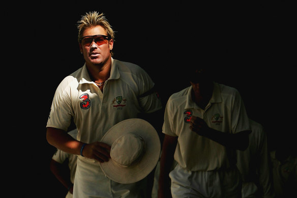 Shane Warne was always a favoured target of the South African supporters.