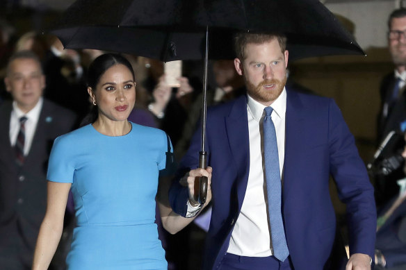 Prince Harry and wife Meghan hosted a Global Citizen function in London in May 2020.
