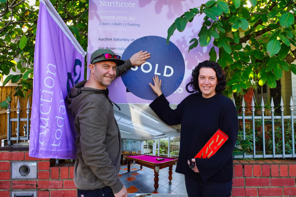 John Loncarevic and Danica Sladic were delighted to snap up their first home.
