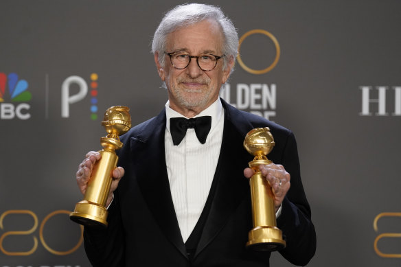 Spielberg at last year’s Golden Globe Awards.
