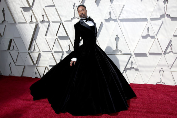 Actor Billy Porter at last year's Academy Awards wearing the Christian Siriano tuxedo-gown. He said the conversation about fluidity inside of clothing was "one of the last frontiers".