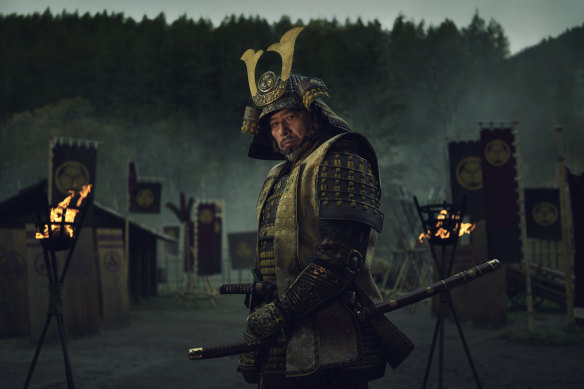 Hiroyuki Sanada as Yoshii Toranaga in <i>Shogun</i>.