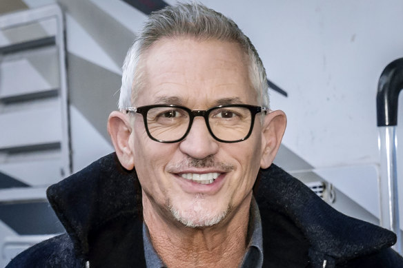 Gary Lineker arrives at the Etihad Stadium in Manchester, England, to present live coverage of the FA Cup quarter-final between Manchester City and Burnley on the BBC on Saturday.