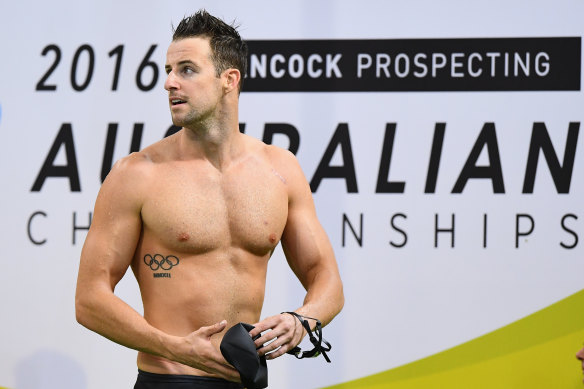 James Magnussen in his swimming days. He now says he’ll return to the sport to compete at the Enhanced Games in 2025.