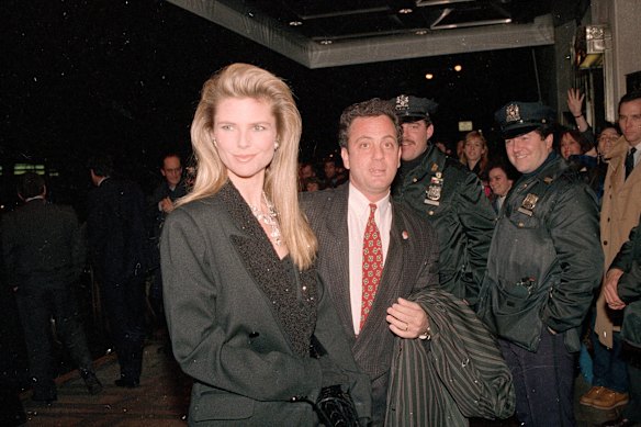 “He was so funny.” Brinkley and Joel in 1988. The couple married in 1985 and divorced in 1994. 