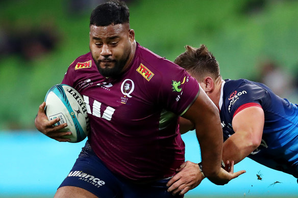 Former Reds star Taniela Tupou has arrived in Melbourne with plenty of uncertainty.