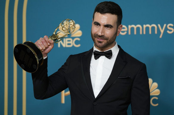 Brett Goldstein after winning the Emmy for outstanding supporting actor in a comedy series in September.