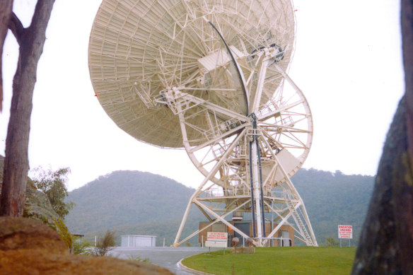 The Honeysuckle dish on July 21, 1969, just moments before Neil Armstrong set foot on the moon.