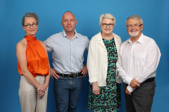 Herald panellists (from left to right): Australian Education Research Organisation chief executive Jenny Donovan, Catholic Schools NSW chief executive officer Dallas McInerney, Fairvale High School principal Kathleen Seto and NSW Education Standards Authority chair Professor Peter Shergold. 