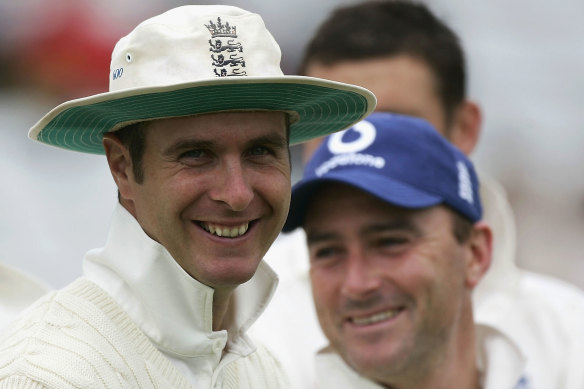 I had huge admiration for him … Michael Vaughan (left) with Graham Thorpe in 2005.