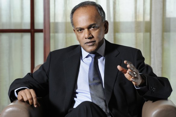 Singapore Law and Home Affairs Minister K. Shanmugam, who is also a former foreign minister.