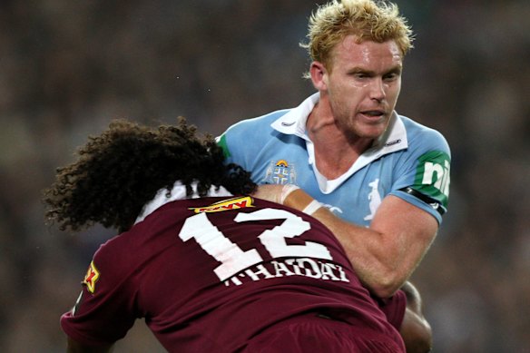 Peter Wallace in action for NSW.