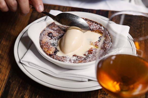 The black fig clafoutis cake with fig leaf ice-cream for Cumulus Inc's Harvest Lunch dining deal.