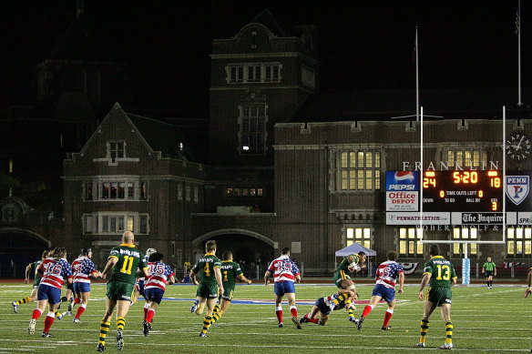 The Kangaroos took on the US in Philadelphia in 2004.